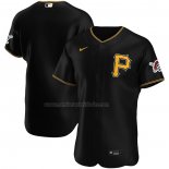 Camiseta Beisbol Hombre Pittsburgh Pirates Alterno Autentico Logo Negro
