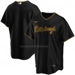 Camiseta Beisbol Hombre Pittsburgh Pirates Alterno Replica Negro