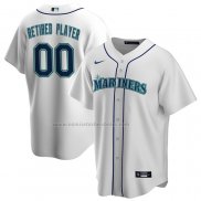 Camiseta Beisbol Hombre Seattle Mariners Pick-A-Player Retired Roster Primera Replica Blanco
