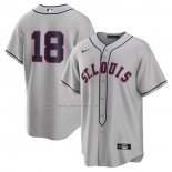 Camiseta Beisbol Hombre St. Louis Cardinals Jordan Walker 2024 Rickwood Classic Replica Gris