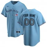 Camiseta Beisbol Hombre Toronto Blue Jays Replica Alterno Personalizada Azul