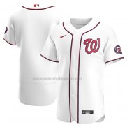 Camiseta Beisbol Hombre Washington Nationals Primera Autentico Blanco