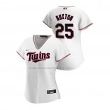 Camiseta Beisbol Mujer Minnesota Twins Byron Buxton Replica Primera 2020 Blanco