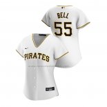 Camiseta Beisbol Mujer Pittsburgh Pirates Josh Bell Replica Primera 2020 Blanco
