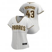 Camiseta Beisbol Mujer San Diego Padres Garrett Richards Replica Primera 2020 Blanco