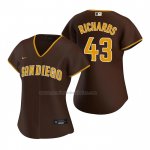 Camiseta Beisbol Mujer San Diego Padres Garrett Richards Replica Road 2020 Marron