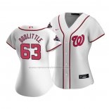 Camiseta Beisbol Mujer Washington Nationals Sean Doolittle Primera Replica Blanco