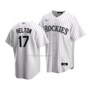 Camiseta Beisbol Nino Colorado Rockies Todd Helton Replica Primera 2020 Blanco