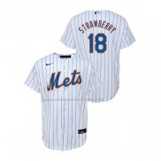 Camiseta Beisbol Nino New York Mets Darryl Strawberry Replica Primera Blanco