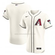 Camiseta Beisbol Hombre Arizona Diamondbacks Elite Crema