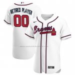 Camiseta Beisbol Hombre Atlanta Braves Pick-A-Player Retired Roster Primera Autentico Blanco Camiseta Beisbol Hombre Atlanta Braves Pick-A-Player Retired Roster Primera Autentico Blanco