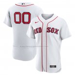Camiseta Beisbol Hombre Boston Red Sox Primera Autentico Personalizada Blanco
