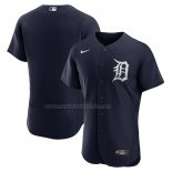 Camiseta Beisbol Hombre Detroit Tigers Alterno Autentico Blanco Azul