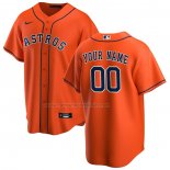 Camiseta Beisbol Hombre Houston Astros Alterno Replica Personalizada Naranja