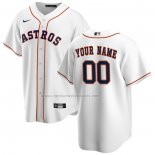 Camiseta Beisbol Hombre Houston Astros Primera Replica Personalizada Blanco