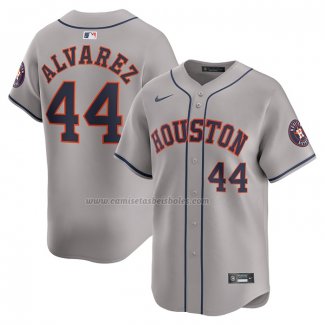 Camiseta Beisbol Hombre Houston Astros Yordan Alvarez Segunda Limited Gris