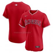 Camiseta Beisbol Hombre Los Angeles Angels Alterno Vapor Premier Elite Patch Rojo