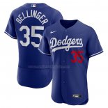 Camiseta Beisbol Hombre Los Angeles Dodgers Cody Bellinger Alterno Autentico Azul