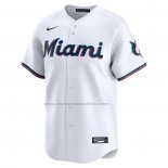 Camiseta Beisbol Hombre Miami Marlins Primera Limited Blanco