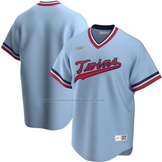 Camiseta Beisbol Hombre Minnesota Twins Road Cooperstown Collection Azul