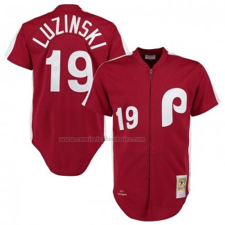 Camiseta Beisbol Hombre Philadelphia Phillies Greg Luzinski Mitchell & Ness 1979 Autentico Retro Rojo