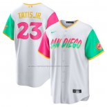 Camiseta Beisbol Hombre San Diego Padres Fernando Tatis Jr. 2022 City Connect Replica Blanco