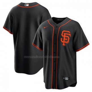 Camiseta Beisbol Hombre San Francisco Giants Alterno Replica Negro