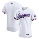 Camiseta Beisbol Hombre Texas Rangers Primera Elite Blanco