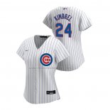 Camiseta Beisbol Mujer Chicago Cubs Craig Kimbrel Replica Primera 2020 Blanco