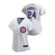 Camiseta Beisbol Mujer Chicago Cubs Craig Kimbrel Replica Primera 2020 Blanco
