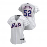 Camiseta Beisbol Mujer New York Mets Yoenis Cespedes Replica Primera 2020 Blanco