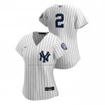 Camiseta Beisbol Mujer New York Yankees Derek Jeter 2020 Hall Of Fame Induction Replica Blanco Camiseta Beisbol Mujer New York Yankees Derek Jeter 2020 Hall Of Fame Induction Replica Blanco