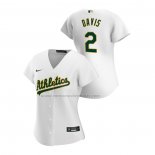 Camiseta Beisbol Mujer Oakland Athletics Khris Davis Replica Primera 2020 Blanco