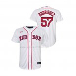 Camiseta Beisbol Nino Boston Red Sox Eduardo Rodriguez Replica Primera Blanco