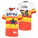 Camiseta Beisbol Nino Houston Astros Roberto Osuna Cooperstown Collection Primera Blanco