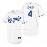 Camiseta Beisbol Nino Kansas City Royals Alex Gordon Replica Primera Blanco