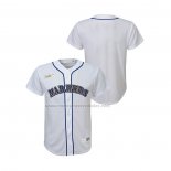 Camiseta Beisbol Nino Seattle Mariners Cooperstown Collection Blanco
