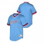 Camiseta Beisbol Nino Texas Rangers Cooperstown Collection Mesh Wordmark V-Neck Azul