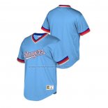Camiseta Beisbol Nino Texas Rangers Cooperstown Collection Mesh Wordmark V-Neck Azul