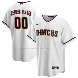 Camiseta Beisbol Hombre Arizona Diamondbacks Pick-A-Player Retired Roster Primera Replica Blanco