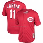 Camiseta Beisbol Hombre Cincinnati Reds Barry Larkin Mitchell & Ness Fashion Cooperstown Collection Mesh Batting Practice Rojo Camiseta Beisbol Hombre Cincinnati Reds Barry Larkin Mitchell & Ness Fashion Cooperstown Collection Mesh Batting Practice Rojo