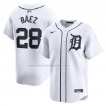 Camiseta Beisbol Hombre Detroit Tigers Javier Baez Primera Limited Blanco