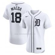 Camiseta Beisbol Hombre Detroit Tigers Kenta Maeda Primera Elite Blanco