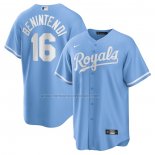 Camiseta Beisbol Hombre Kansas City Royals Andrew Benintendi Alterno Replica Azul