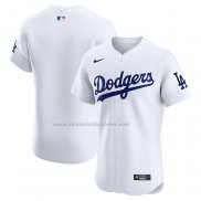 Camiseta Beisbol Hombre Los Angeles Dodgers Primera Elite Blanco