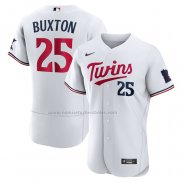 Camiseta Beisbol Hombre Minnesota Twins Byron Buxton Road Autentico Blanco