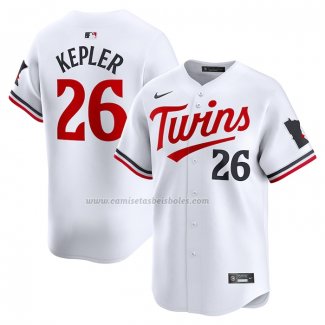 Camiseta Beisbol Hombre Minnesota Twins Max Kepler Primera Limited Blanco