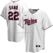 Camiseta Beisbol Hombre Minnesota Twins Miguel Sano Primera Replica Blanco