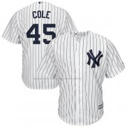 Camiseta Beisbol Hombre New York Yankees Gerrit Cole Big & Tall Replica Blanco