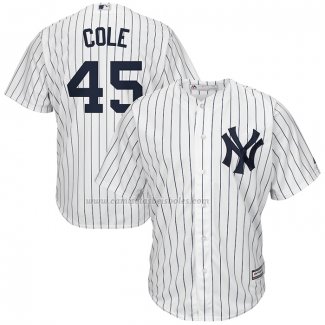 Camiseta Beisbol Hombre New York Yankees Gerrit Cole Big & Tall Replica Blanco